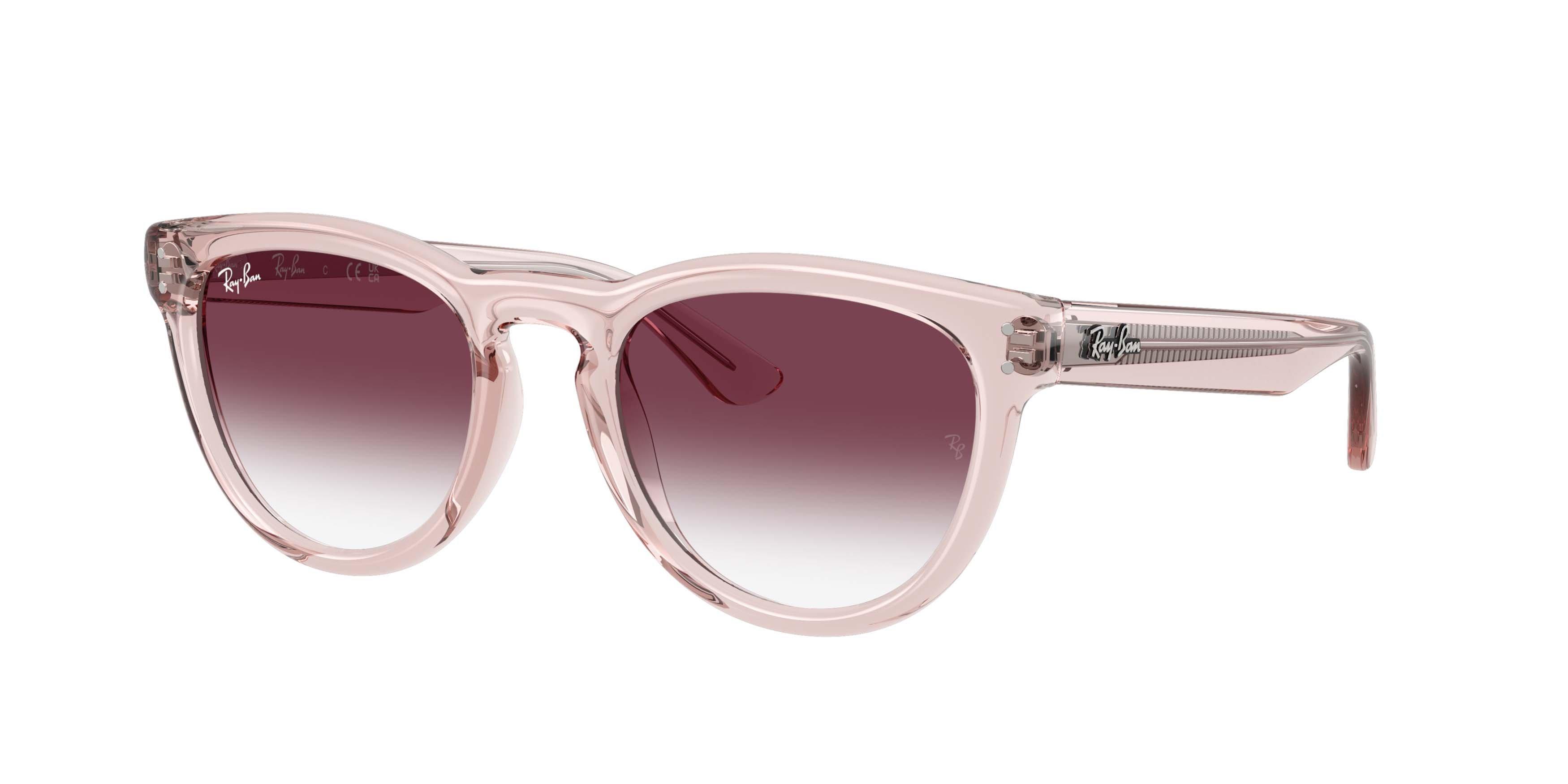 Ray-Ban RB2237 Clear Gradient Dark Violet Sunglasses - Transparent Pink - PINK/PURPLE